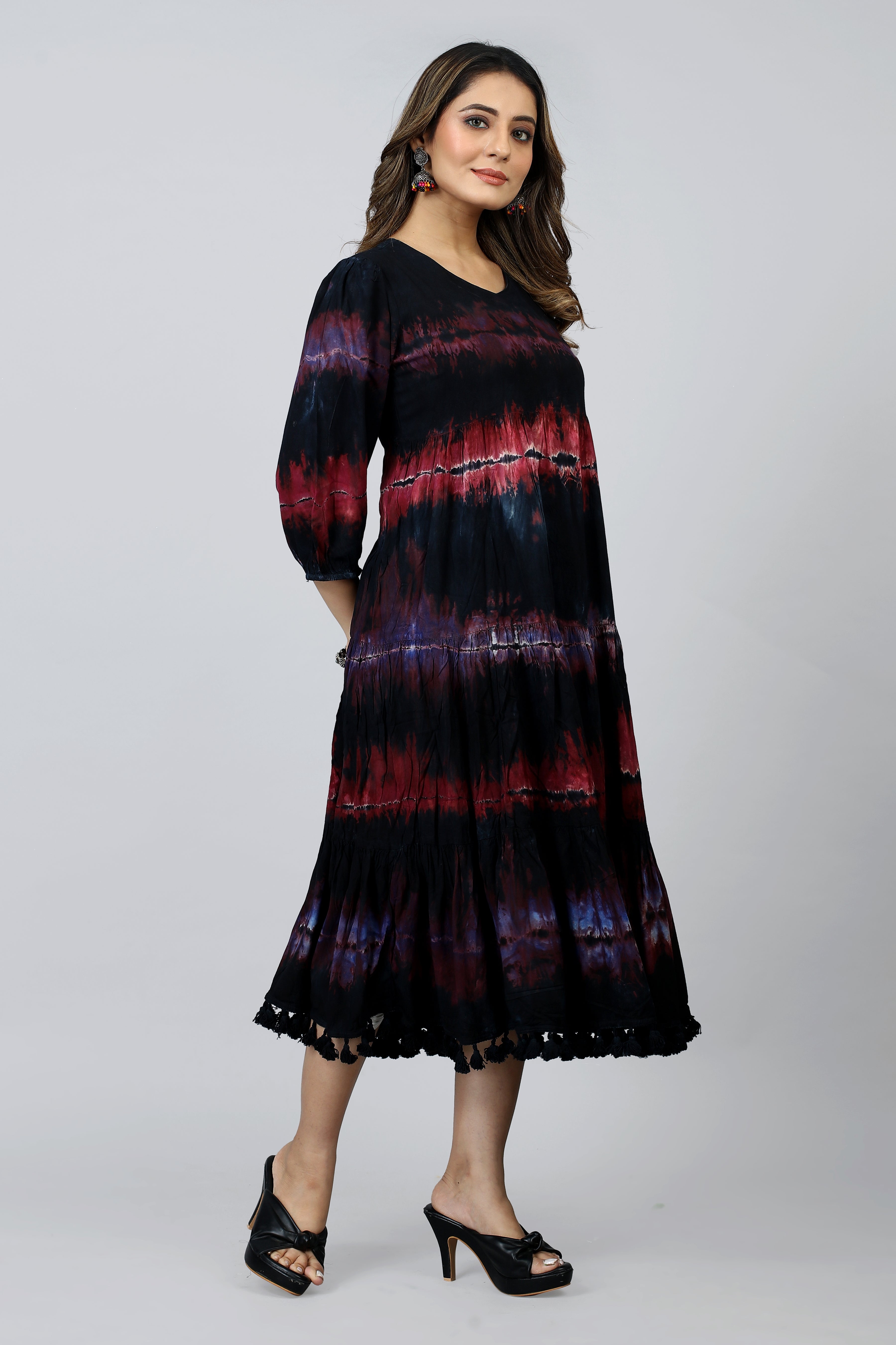 black colored a-line kurta