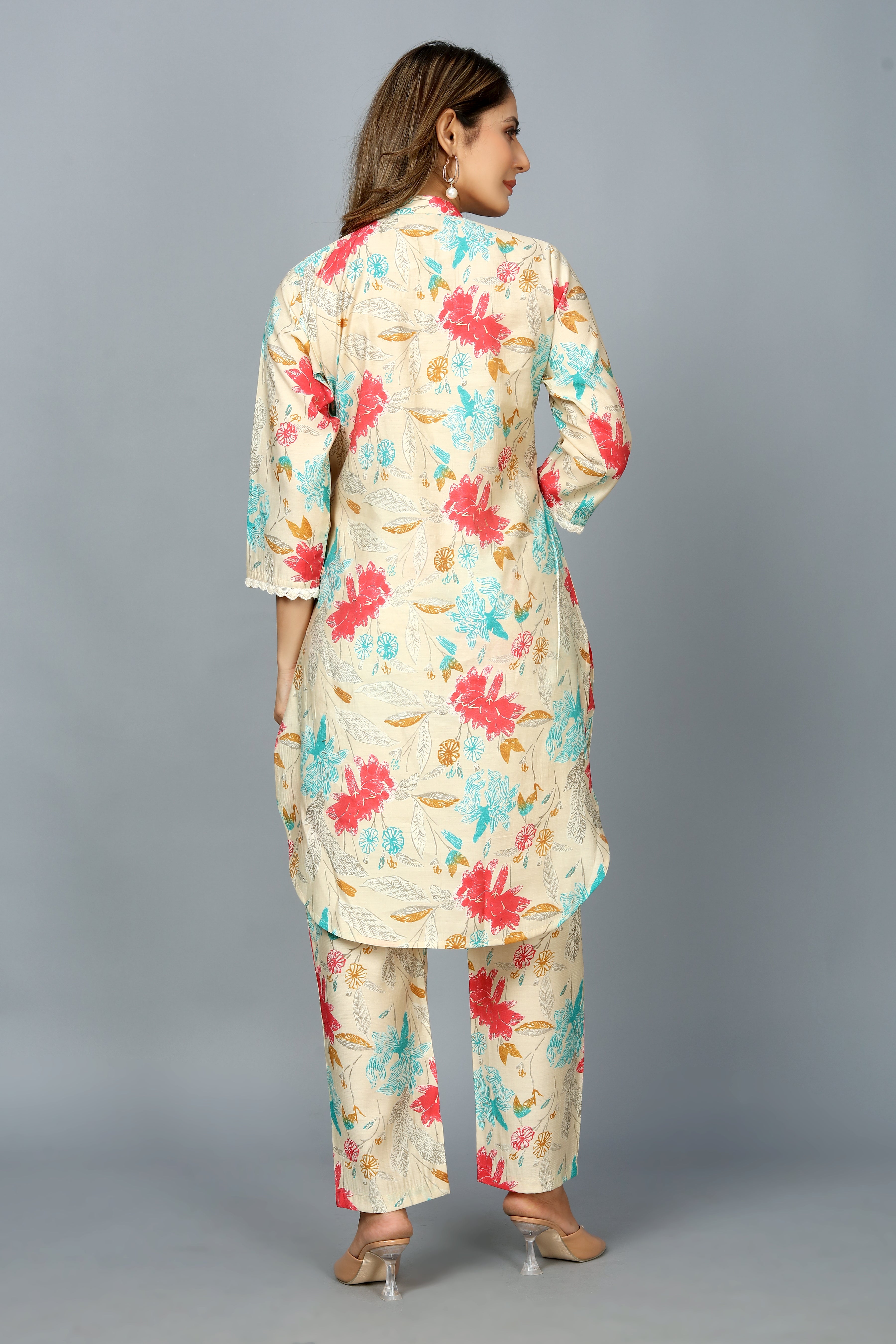multi colored printed co-ord set